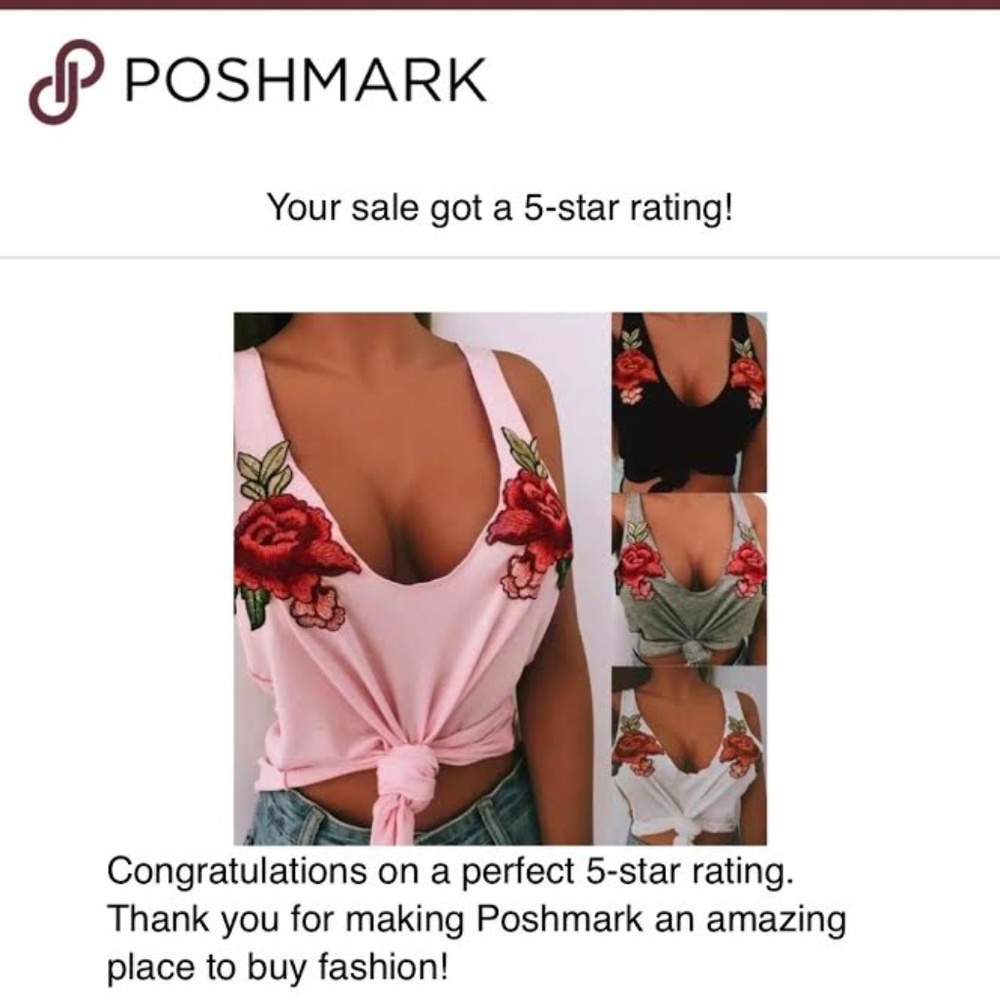 Flirty & Girly Embroided Tank! - Picture 4 of 8